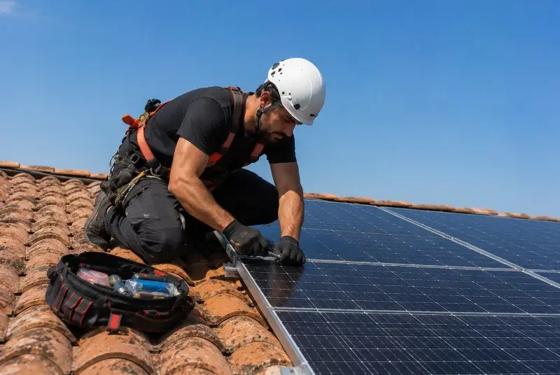 Maintenance et monitoring de panneaux solaires à Nay